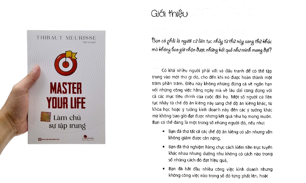 Sách Master Your Life - Làm Chủ Sự Tập Trung